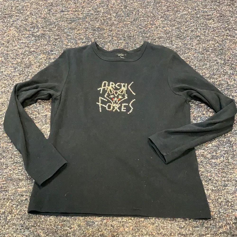 Sonoma Bedazzled Arctic Foxes top sz. S
